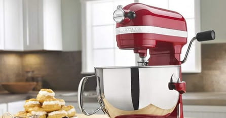 A stand mixer with numerous functions