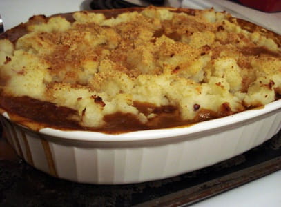 A cottage pie fills anyone’s craving for good hot food.