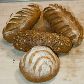 Mix bread loaves